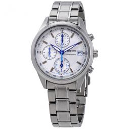 Chronograph Silver Dial Ladies Watch