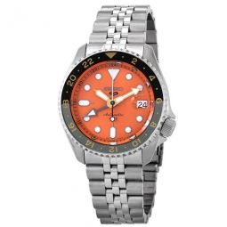 5 Sports GMT Automatic Orange Dial Mens Watch