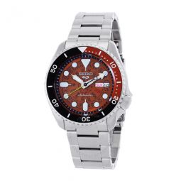 5 Sports Automatic Brown Dial Mens Watch
