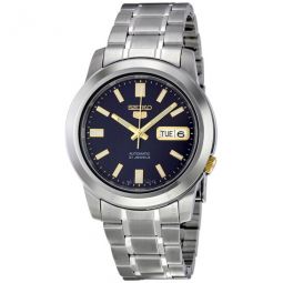 5 Automatic Stainless Steel Blue Dial Mens Watch