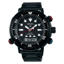 Prospex Sea Alarm Eco-Drive Analog-Digital Black Dial Mens Watch