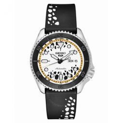 5 Sports Automatic White Dial Mens Watch