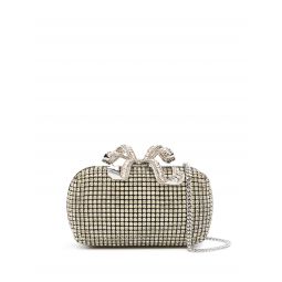 Champagne Diamante Bow Clutch