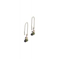 Seree Madeleine Jade And Freshwater Pearl Drop Earrings - Gold/Silver