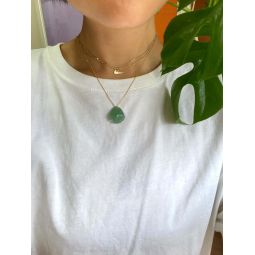 Zodiac Collection Pisces Stone Necklace - Jade