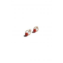 Seree Agate Earrings - Red