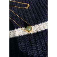 Seree Equinox Bead Jade Necklace - Light Green