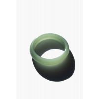 Seree Smoke Opaque Jade Stone Bangle - Light Green