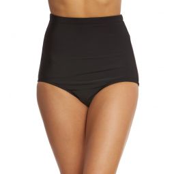 Penbrooke Swimwear Solid Ultra High Waist Pant Bikini Bottom