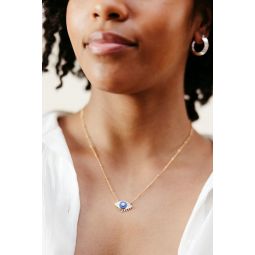 Lovers Eye Necklace - Lapis