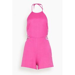 Christina Cover Up Romper in Dragon Fruit