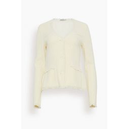 Medina Blazer with Patch Pockets in Natural White