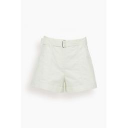 Lourie Belted Shorts in White