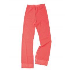 Tulle Slit Pants - Coral