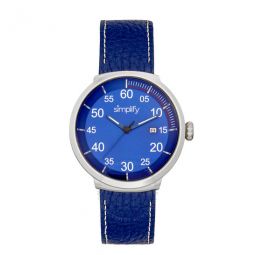 The 7100 Quartz Blue Dial Blue Leather Watch