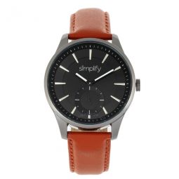 The 6600 Quartz Black Dial Orange Leather Watch