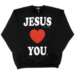 JESUS LIZARD LOVES YOU sweater - black