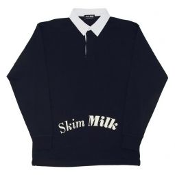 unisex Skim Milk Rugby - navy
