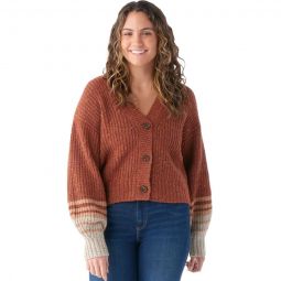 Cozy Lodge Cropped Cardigan Sweater - Womens