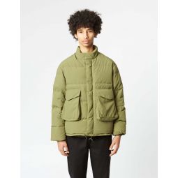 Recycled Down Jacket - Olive Green