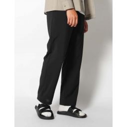 Light Poplin Pants - Black