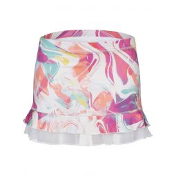 Sofibella Girls UV Double Ruffle Skirt - Fruity Marble