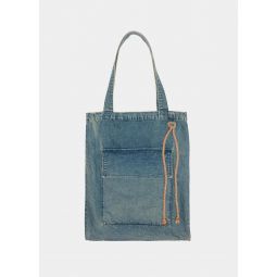 Denim Tote Bag - Faded Blue