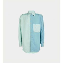 L/S Colourblocked Shirt - Icy Blue