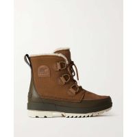 SOREL TORINO II leather suede and canvas ankle boots