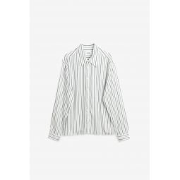 Perry Shirt - White/Blue Stripes
