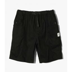 Belted C.S. Cotton Twill Short - Black