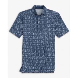 Southern Tide Mens Driver Poppin Poppies Performance Polo Shirt