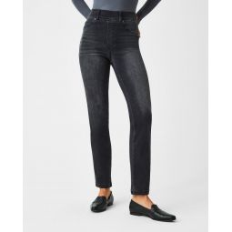 Straight Leg Jeans, Black