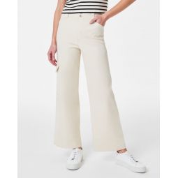 Stretch Twill Cropped Cargo Pant