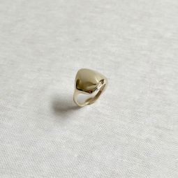 Melted Signet Artisan Ring - Sterling Silver
