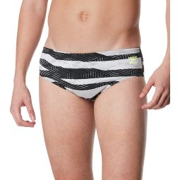 Speedo Mens Contort Stripes Brief Swimsuit