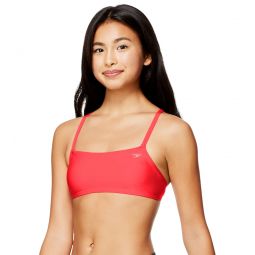 Speedo Womens Solid Strappy Fixed Back Bikini Top