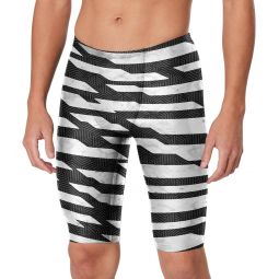 Speedo Mens Contort Stripes Jammer Swimsuit