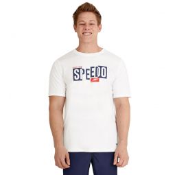 Speedo Mens Graphic Short Sleeve Swim Shirt