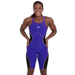 Speedo Womens Fastskin LZR Pure Intent Closed Back Kneeskin Tech Suit Swimsuit