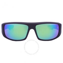 LOGAN HD Plus Bronze Polar with Green Spectra Mirror Wrap Mens Sunglasses