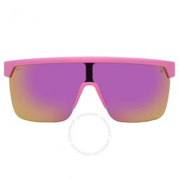 FLYNN 5050 Happy Bronze Pink Mirror Shield Unisex Sunglasses
