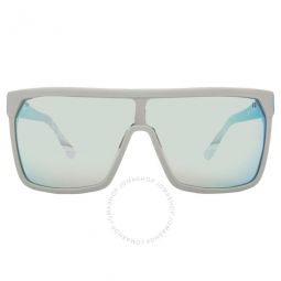 FLYNN Happy Bronze Platinum Mirror Shield Unisex Sunglasses