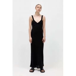 Ring Detail Maxi Dress - Black