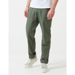 4 Pocket Fatigue Pant with Loose Taper - Olive Green