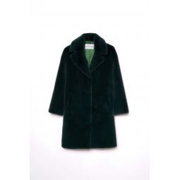 Camille Cocoon Coat - Moss Green