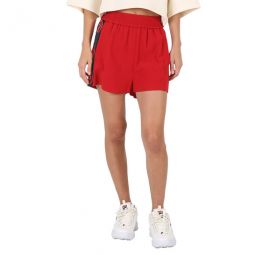 Ladies Pants Red Logo Trim Shorts, Brand Size 38 (US Size 6)