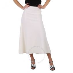Ladies Skirt Ivory Long Skirt, Brand Size 38 (US Size 6)