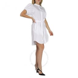 White Organic Cotton-poplin Anastasia Shirt Dress, Brand Size 44 (US Size 10)