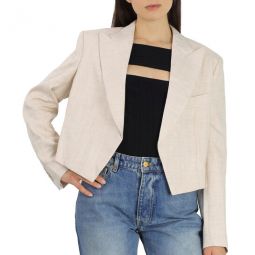 Ladies Adley Cropped Jacket, Brand Size 42 (US Size 8)